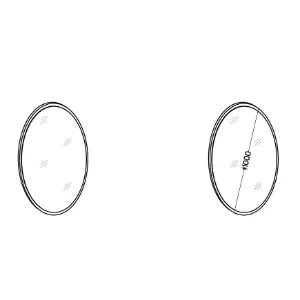 Obrazek Lustro Ovalio 701  Beż Piaskowy