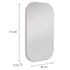 Obrazek Lustro Ovalio 702  Beż Piaskowy
