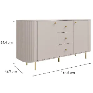 Obrazek Komoda Ovalio 823  25 3s Beż Piaskowy