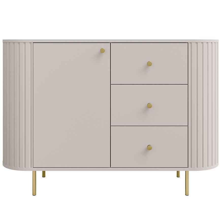 Komoda Ovalio 813 1f 3s Beż Piaskowy