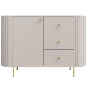 Obrazek Komoda Ovalio 813 1f 3s Beż Piaskowy