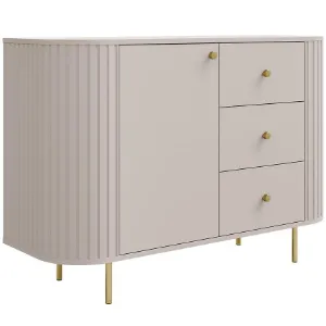 Obrazek Komoda Ovalio 813 1f 3s Beż Piaskowy