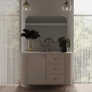 Obrazek Komoda Ovalio 813 1f 3s Beż Piaskowy