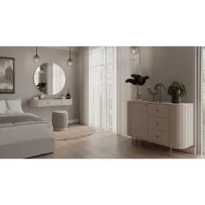 Obrazek Komoda Ovalio 813 1f 3s Beż Piaskowy