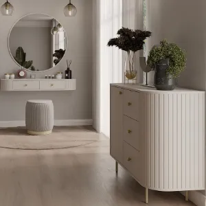 Obrazek Komoda Ovalio 813 1f 3s Beż Piaskowy