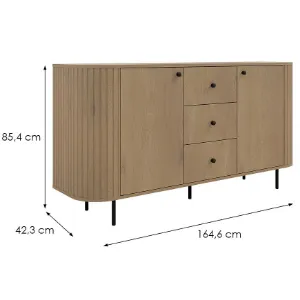 Obrazek Komoda Ovalio 823  25 3s Dąb Cremona