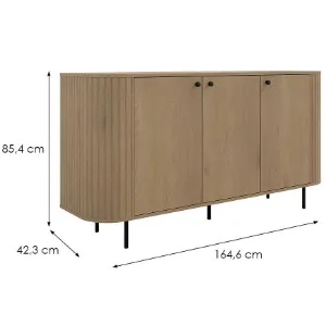 Obrazek Komoda Ovalio 830  3f Dąb Cremona