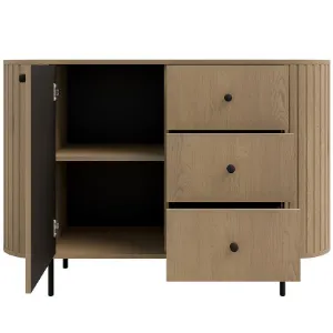 Obrazek Komoda Ovalio 813  1f 3s Dąb Cremona