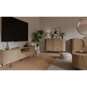 Obrazek Komoda Ovalio 813  1f 3s Dąb Cremona