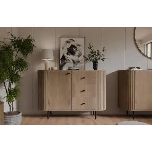 Obrazek Komoda Ovalio 813  1f 3s Dąb Cremona