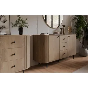 Obrazek Komoda Ovalio 813  1f 3s Dąb Cremona