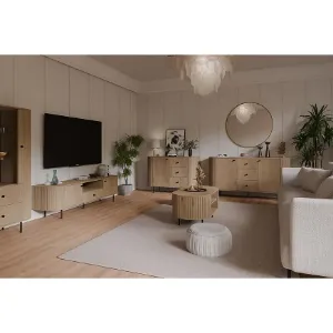 Obrazek Komoda Ovalio 813  1f 3s Dąb Cremona