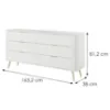 Obrazek Komoda Lante  B 163 6s Biały