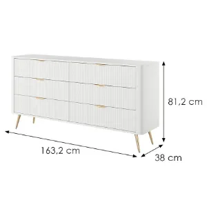 Obrazek Komoda Lante  B 163 6s Biały
