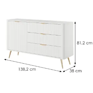Obrazek Komoda Lante  D 138 D3s Biały