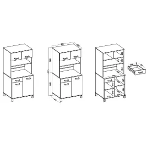 Obrazek Buffet Linda Cashmere 80 (SOLEA)