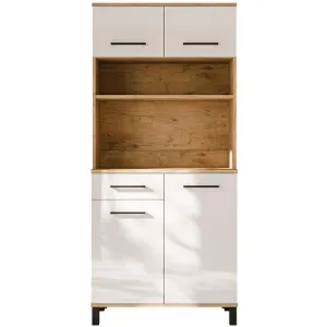 Obrazek Buffet Linda Biały/Dąb Lancelot 80 (VIGO)