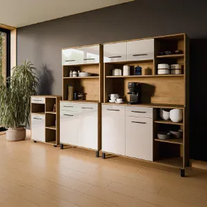 Obrazek Wózek Linda Biały/Dąb Lancelot 80 (VIGO)