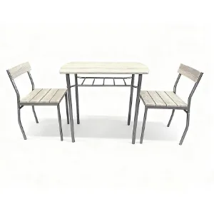 Obrazek Zestaw stół i krzesła Tivoli 1+2 sonoma/szary