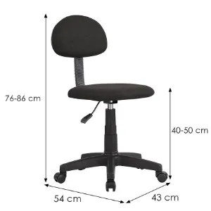 Obrazek Krzesło obrotowe dziecięce  Kivo 12533 czarne