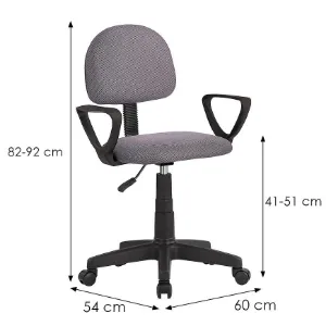Obrazek Krzesło obrotowe dziecięce  Lexon 12534 szare