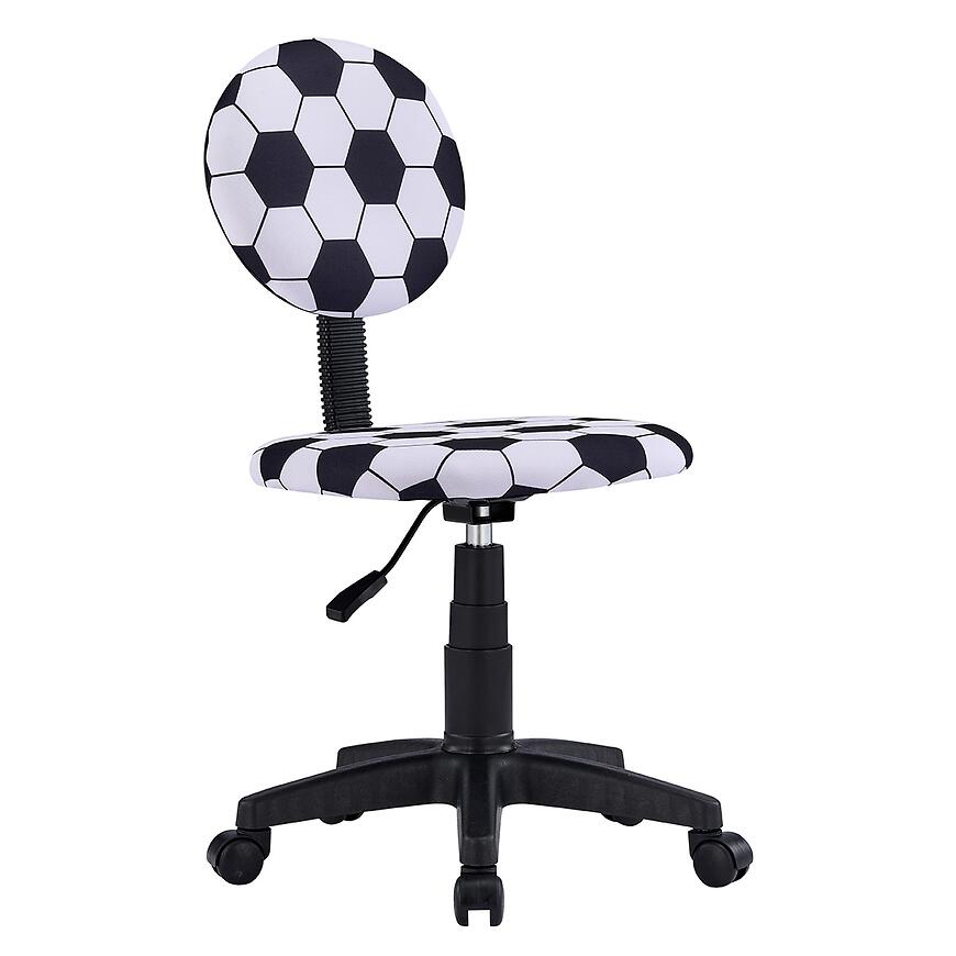 Krzesło obrotowe dziecięce Zyra 12541 białe/czarne