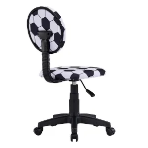 Obrazek Krzesło obrotowe dziecięce  Zyra 12541 białe/czarne