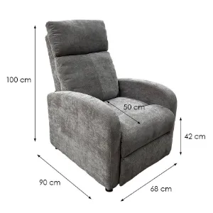 Obrazek Fotel Trier 12524 Holms 07 szary