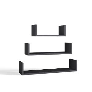 Obrazek Zestaw 3 półek Apolia antracyt