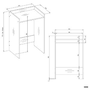 Obrazek Szafka na pralkę Zara NP kaszmir