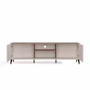 Obrazek Szafka RTV dwudrzwiowa Punto Kaszmir Bezowy/Dąb Castello