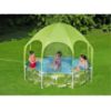 Obrazek Basen stelażowy dziecięcy z daszkiem i ochroną UV 56432