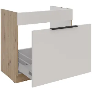 Obrazek Szafka kuchenna Solea cashmere/artisan 80ZL 1S BB