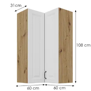 Obrazek Szafka kuchenna Stilo biały/artisan 60x60 GN-108 2F (90°)