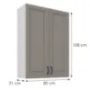 Obrazek Szafka kuchenna Stilo claygrey/biały 80G-108 2F