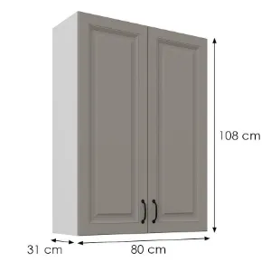 Obrazek Szafka kuchenna Stilo claygrey/biały 80G-108 2F