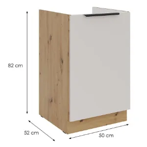 Obrazek Szafka kuchenna Solea cashmere/artisan 50ZL 1F BB