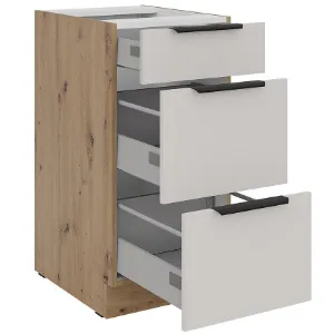 Obrazek Szafka kuchenna Solea cashmere/artisan 40D 3S BB