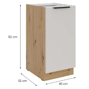 Obrazek Szafka kuchenna Solea cashmere/artisan 40D 1F BB