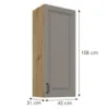 Obrazek Szafka kuchenna Stilo claygrey/artisan 45G-108 1F