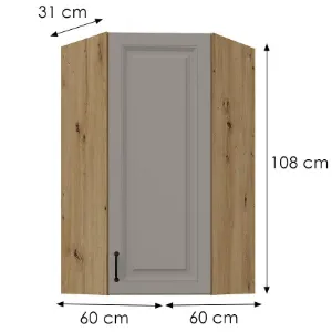 Obrazek Szafka kuchenna Stilo claygrey/artisan 60x60 GN-108 1F (45°)