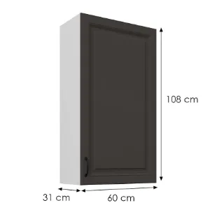 Obrazek Szafka kuchenna Stilo grafit mat/biały 60G-108 1F