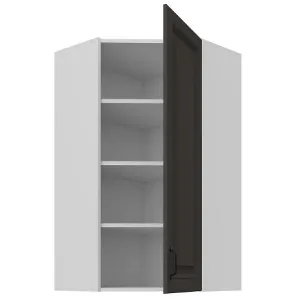 Obrazek Szafka kuchenna Stilo grafit mat/biały 60x60 GN-108 1F (45°)