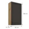 Obrazek Szafka kuchenna Stilo grafit mat/artisan 60G-108 1F