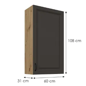 Obrazek Szafka kuchenna Stilo grafit mat/artisan 60G-108 1F