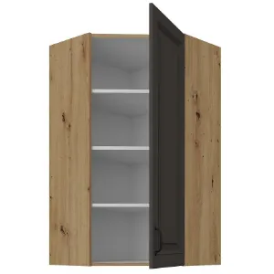 Obrazek Szafka kuchenna Stilo grafit mat/artisan 60x60 GN-108 1F (45°)