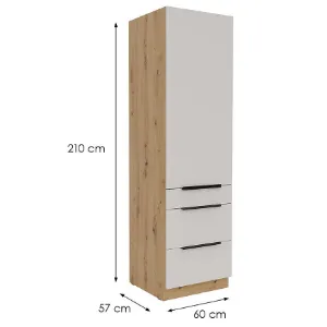 Obrazek Szafka kuchenna Solea cashmere/artisan 60DKS-210 1F 3S