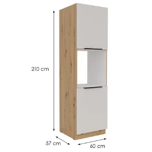 Obrazek Szafka kuchenna Solea cashmere/artisan 60DP-210 2F