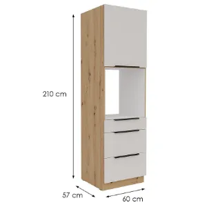 Obrazek Szafka kuchenna Solea cashmere/artisan 60DPS-210 1F 3S