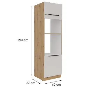 Obrazek Szafka kuchenna Solea cashmere/artisan 60DPM-210 2F